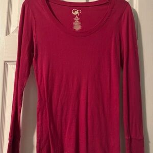 OP Fuchsia Long Sleeve Tee